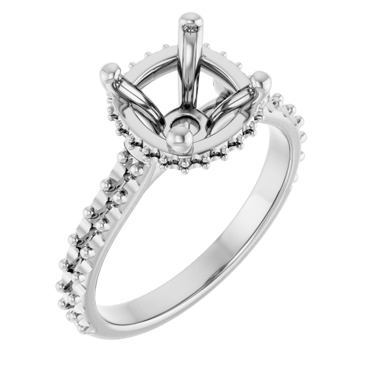 Hidden Halo-Style Engagement Ring