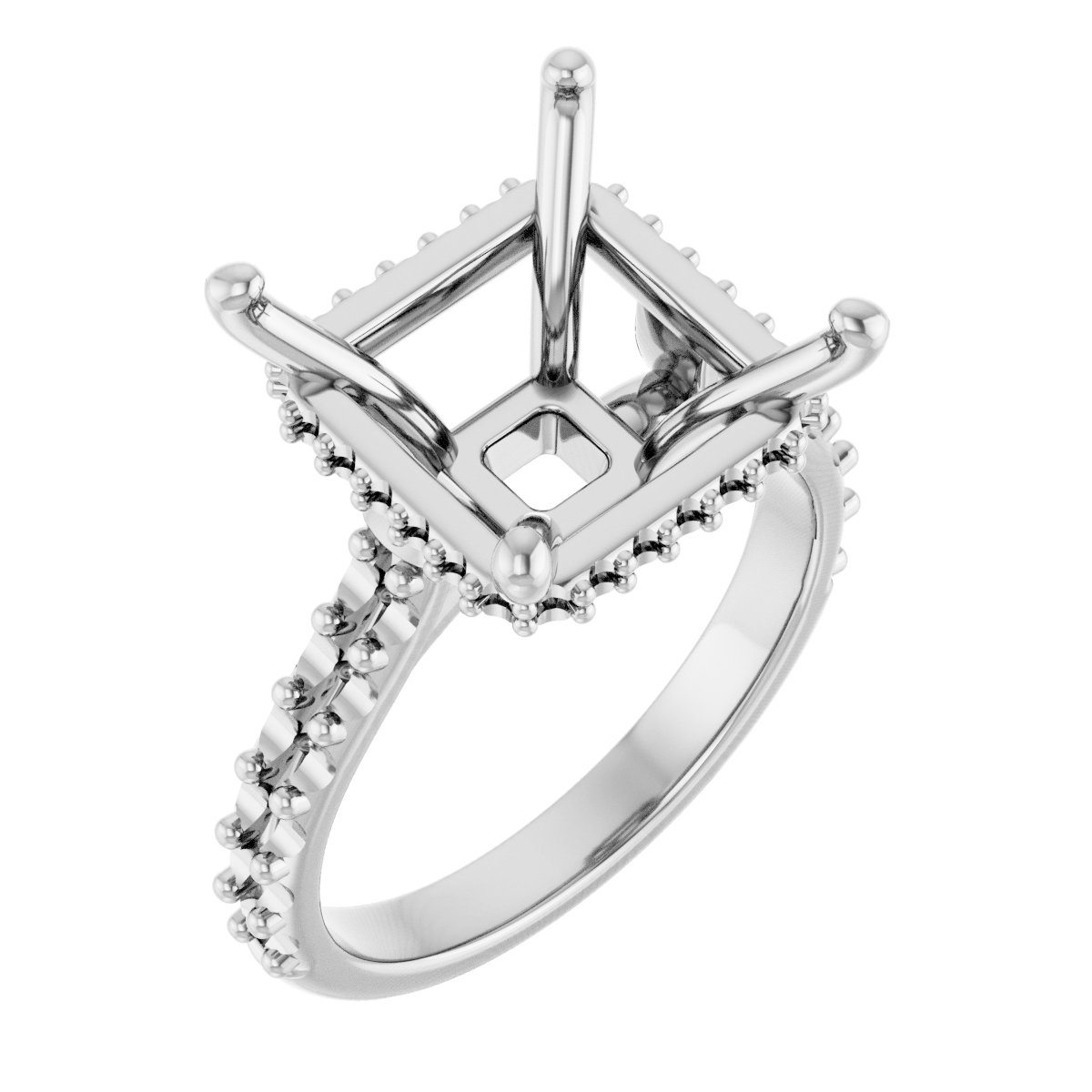 Hidden Halo-Style Engagement Ring