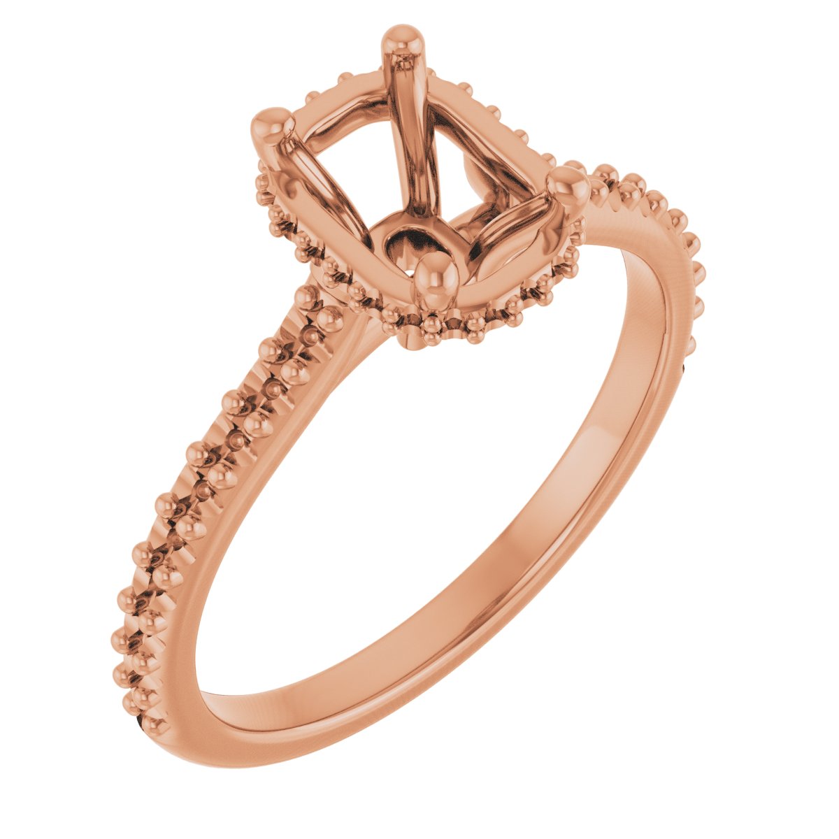 Hidden Halo-Style Engagement Ring
