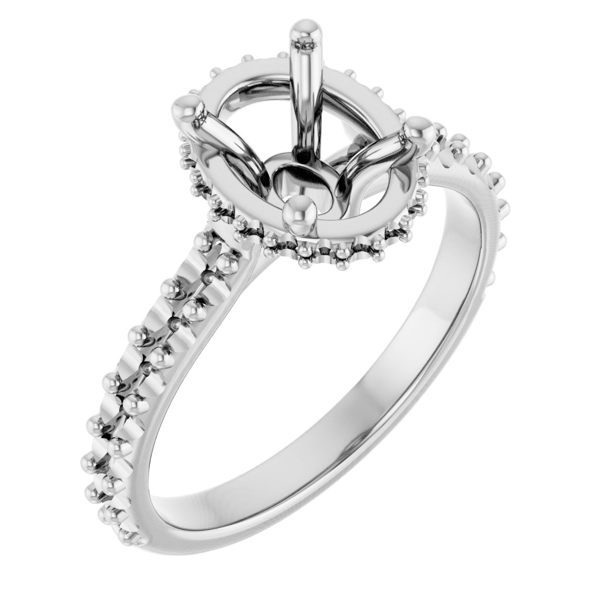 Hidden Halo-Style Engagement Ring