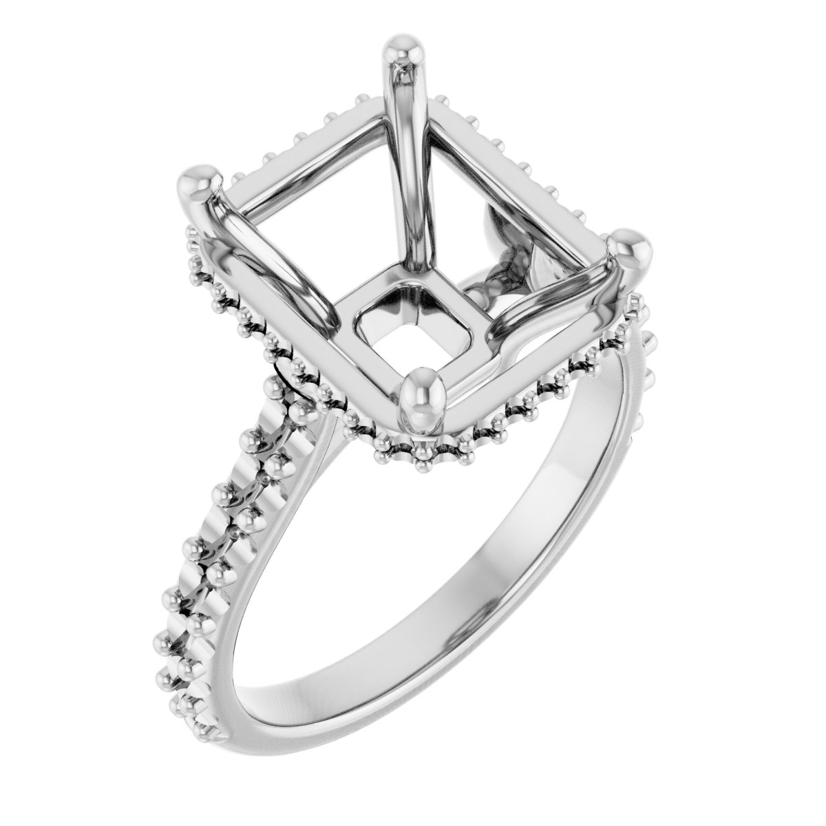 Hidden Halo-Style Engagement Ring