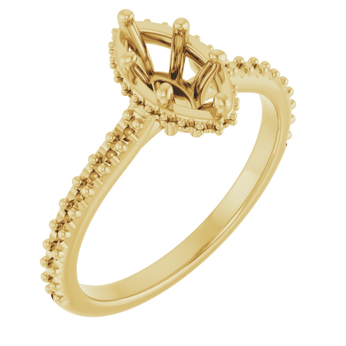 Hidden Halo-Style Engagement Ring
