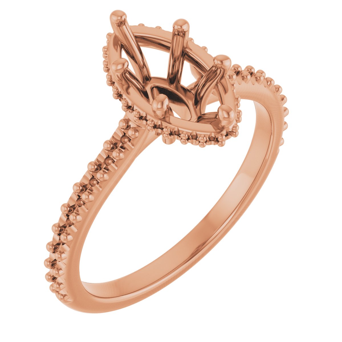 Hidden Halo-Style Engagement Ring