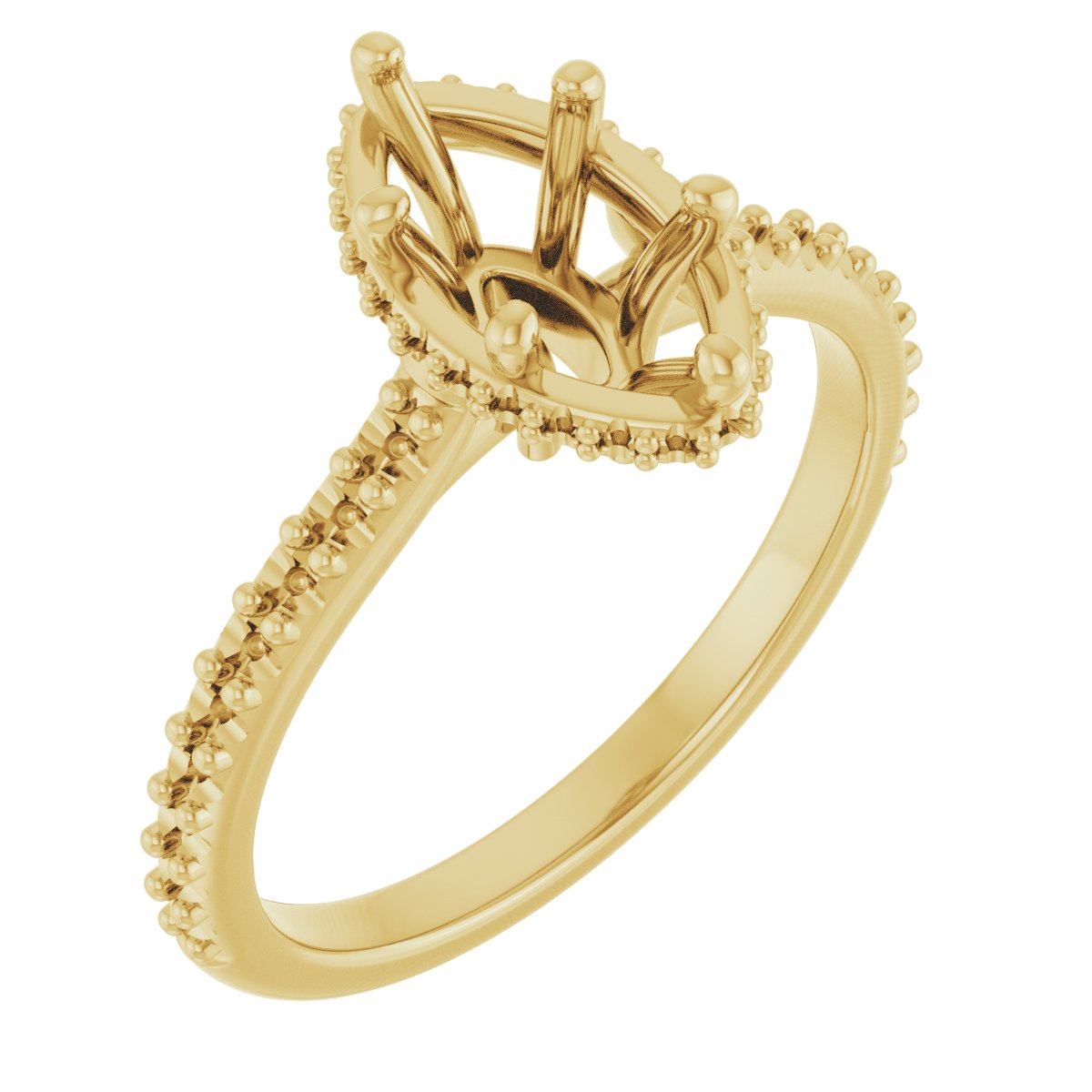 Hidden Halo-Style Engagement Ring