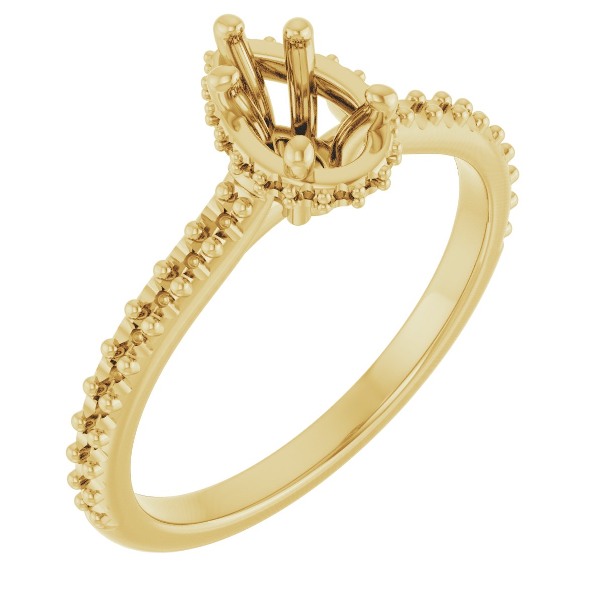 Hidden Halo-Style Engagement Ring