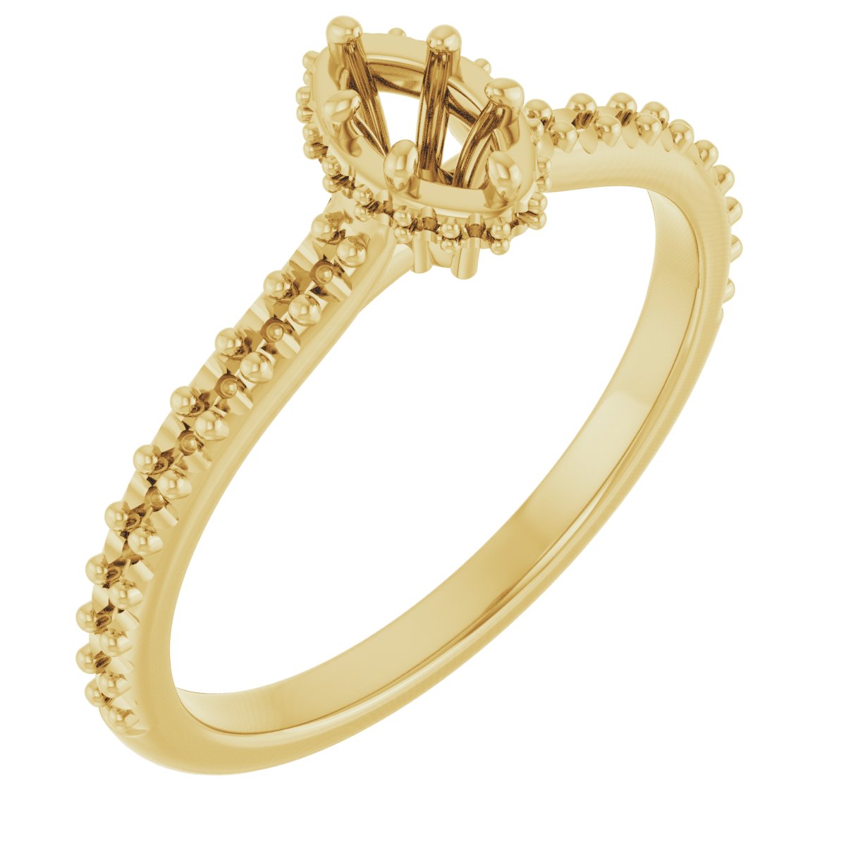 Hidden Halo-Style Engagement Ring
