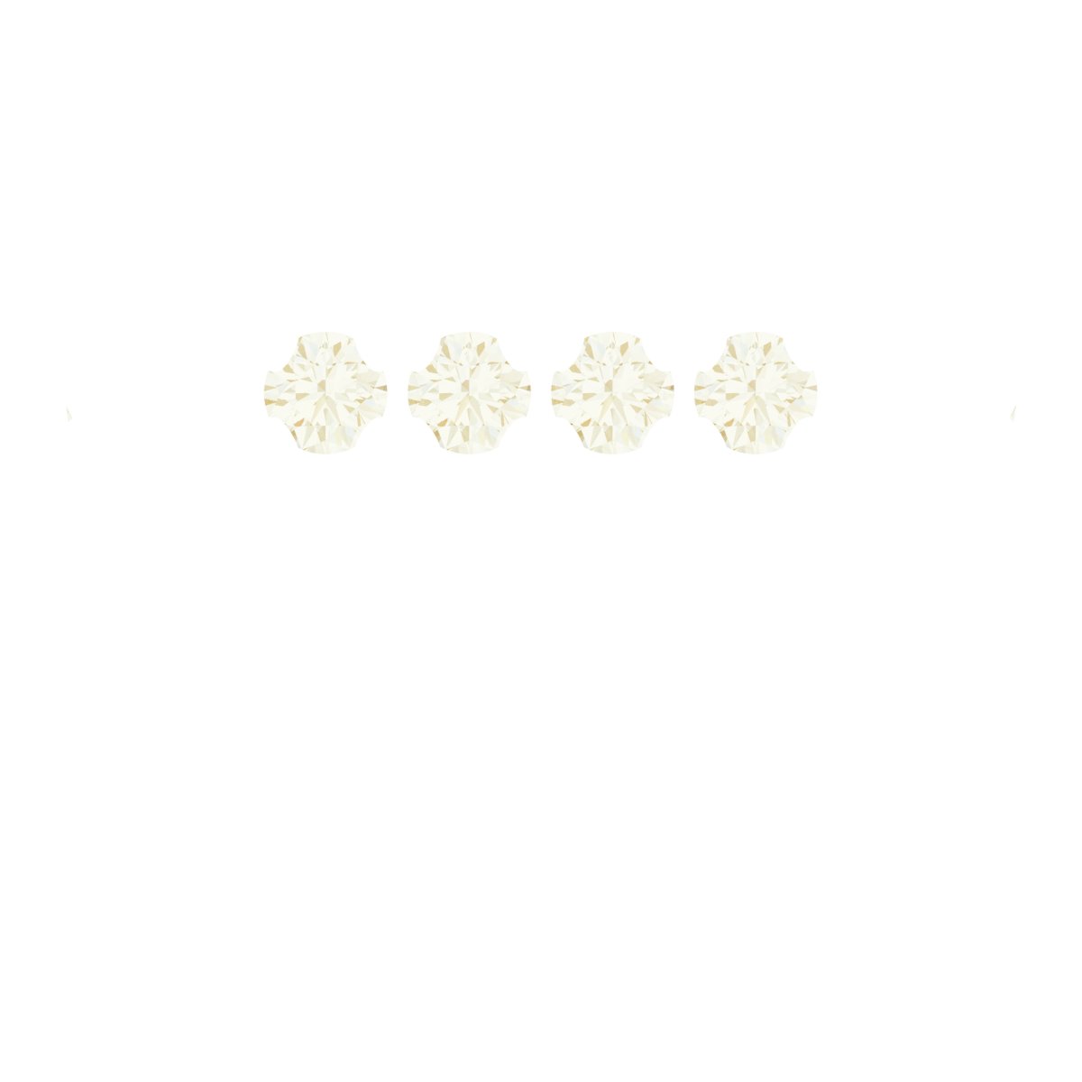 4-Prong Pre-Notched Claw Hidden Halo-Style Peg Setting