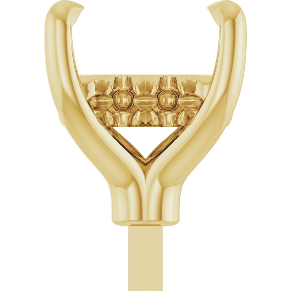 4-Prong Pre-Notched Claw Hidden Halo-Style Peg Setting