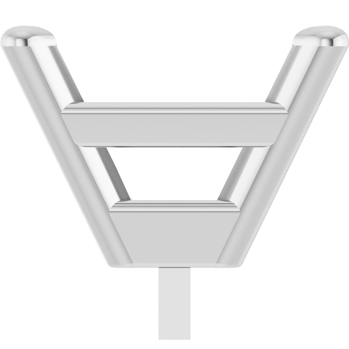 Square 4-Prong Tapered Low Peg Setting
