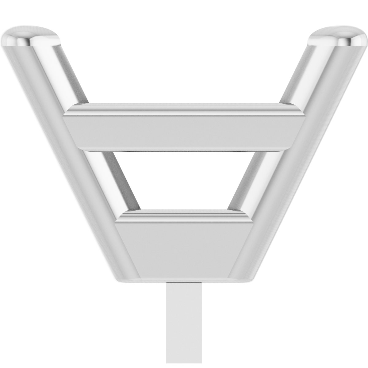 Square 4-Prong Tapered Low Peg Setting