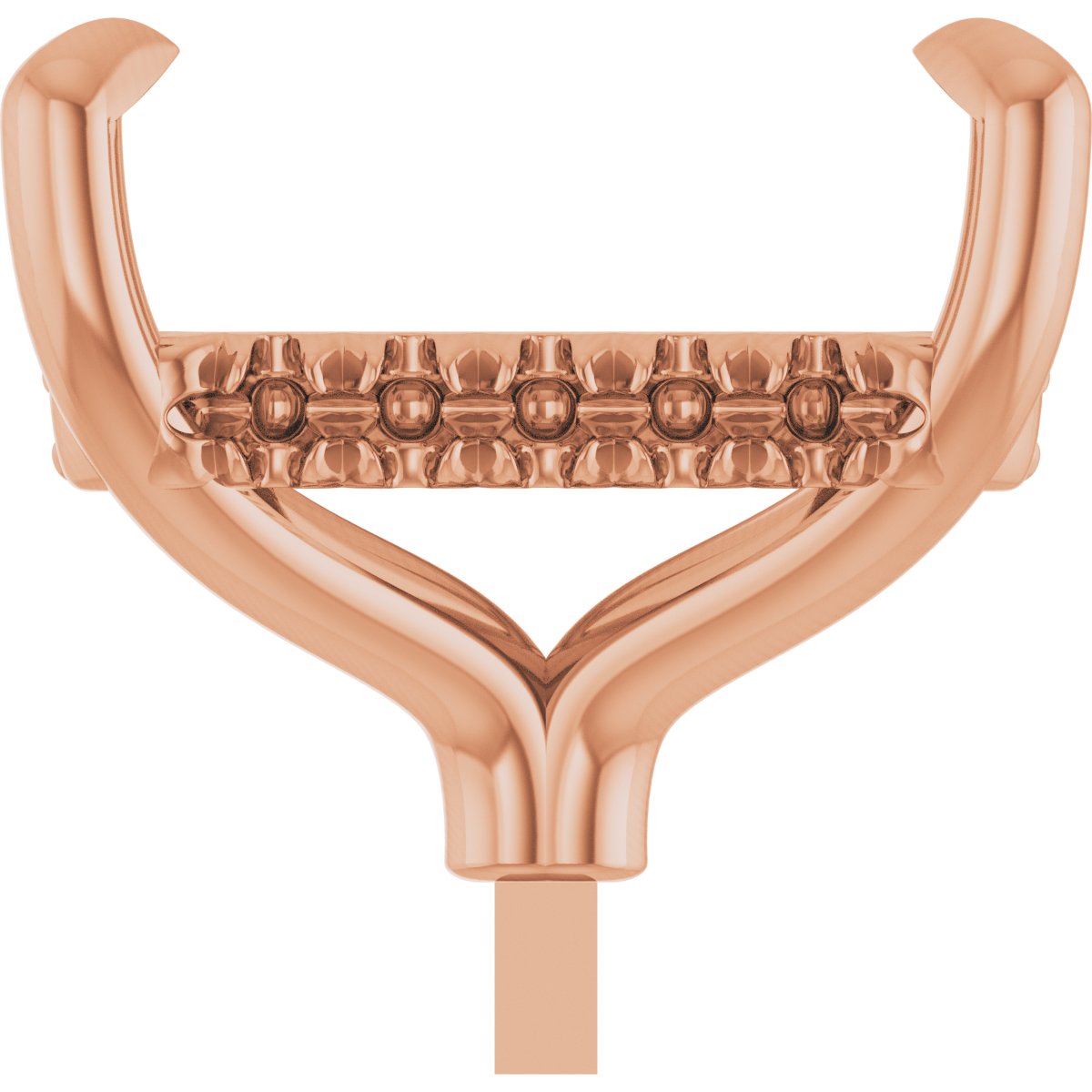4-Prong Pre-Notched Claw Hidden Halo-Style Peg Setting