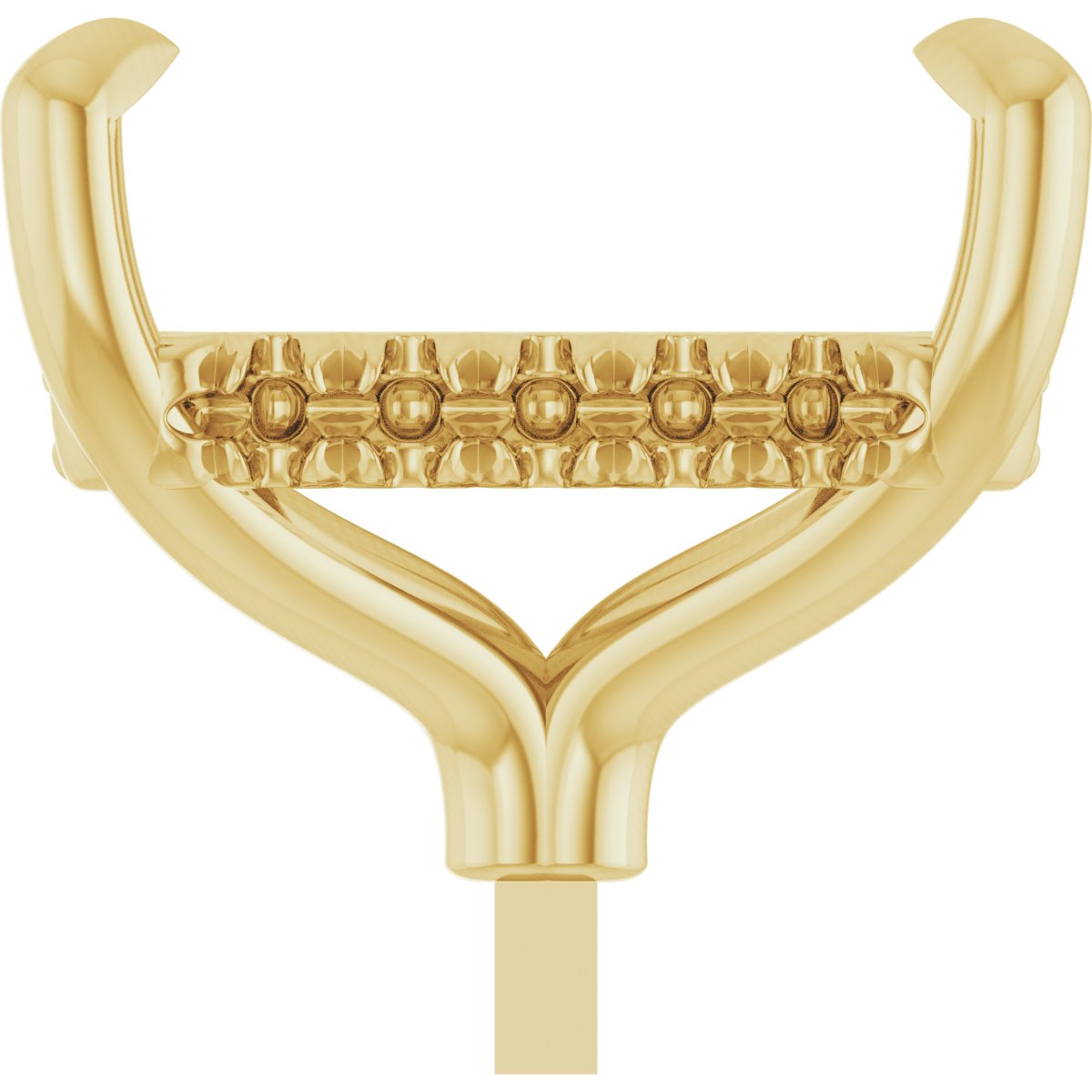 4-Prong Pre-Notched Claw Hidden Halo-Style Peg Setting