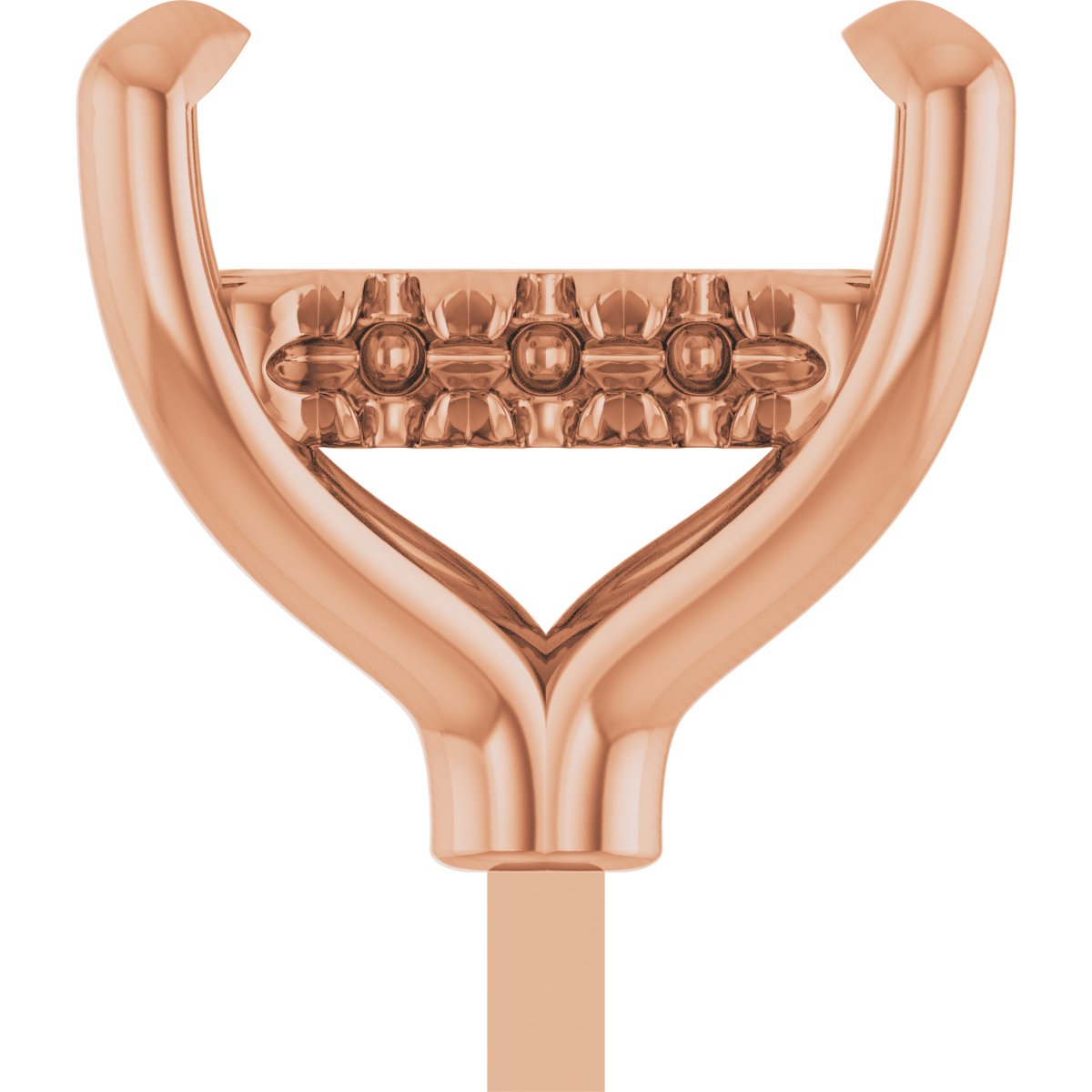 4-Prong Pre-Notched Claw Hidden Halo-Style Peg Setting