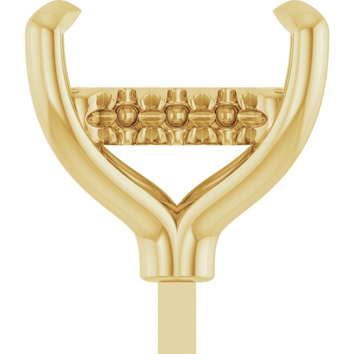 4-Prong Pre-Notched Claw Hidden Halo-Style Peg Setting