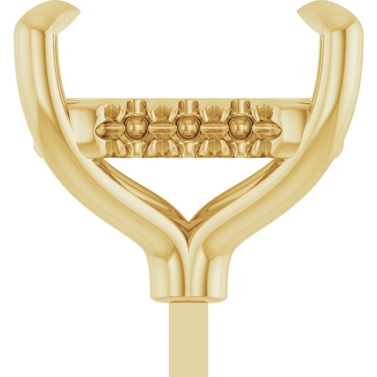 4-Prong Pre-Notched Claw Hidden Halo-Style Peg Setting