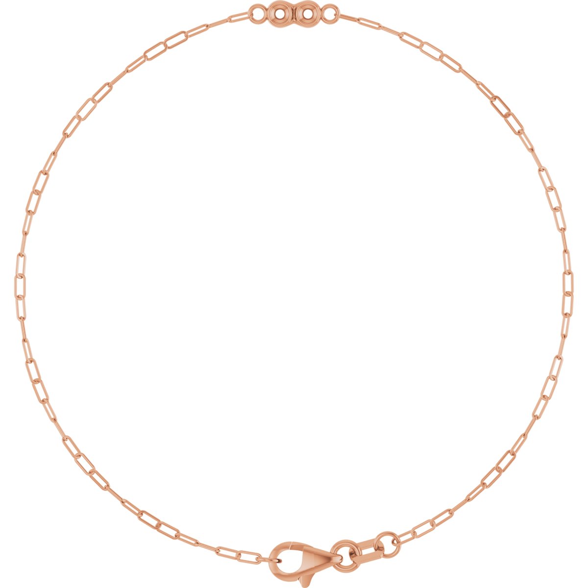 Family Bezel-Set Bar Link Bracelet