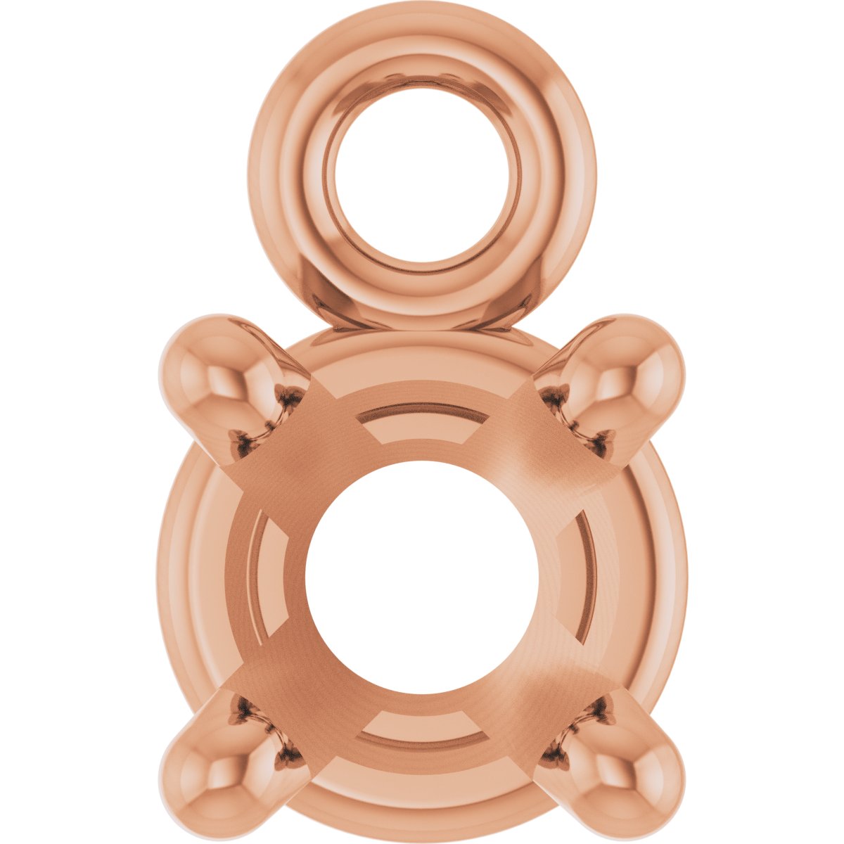 Round 4-Prong Basket Dangle