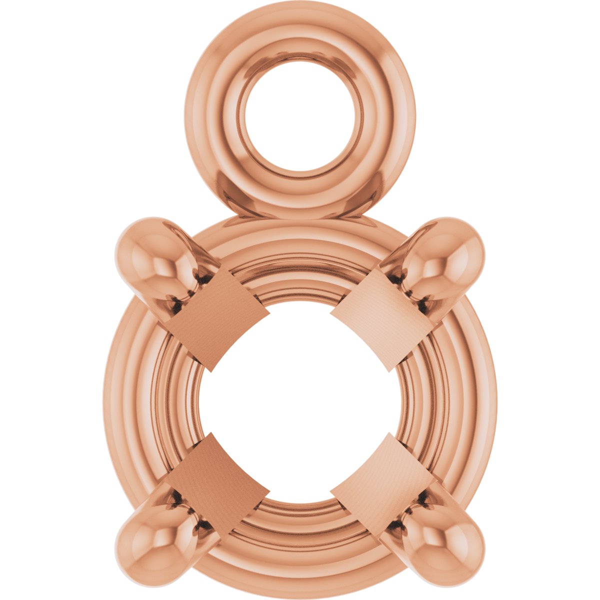 Round 4-Prong Basket Dangle