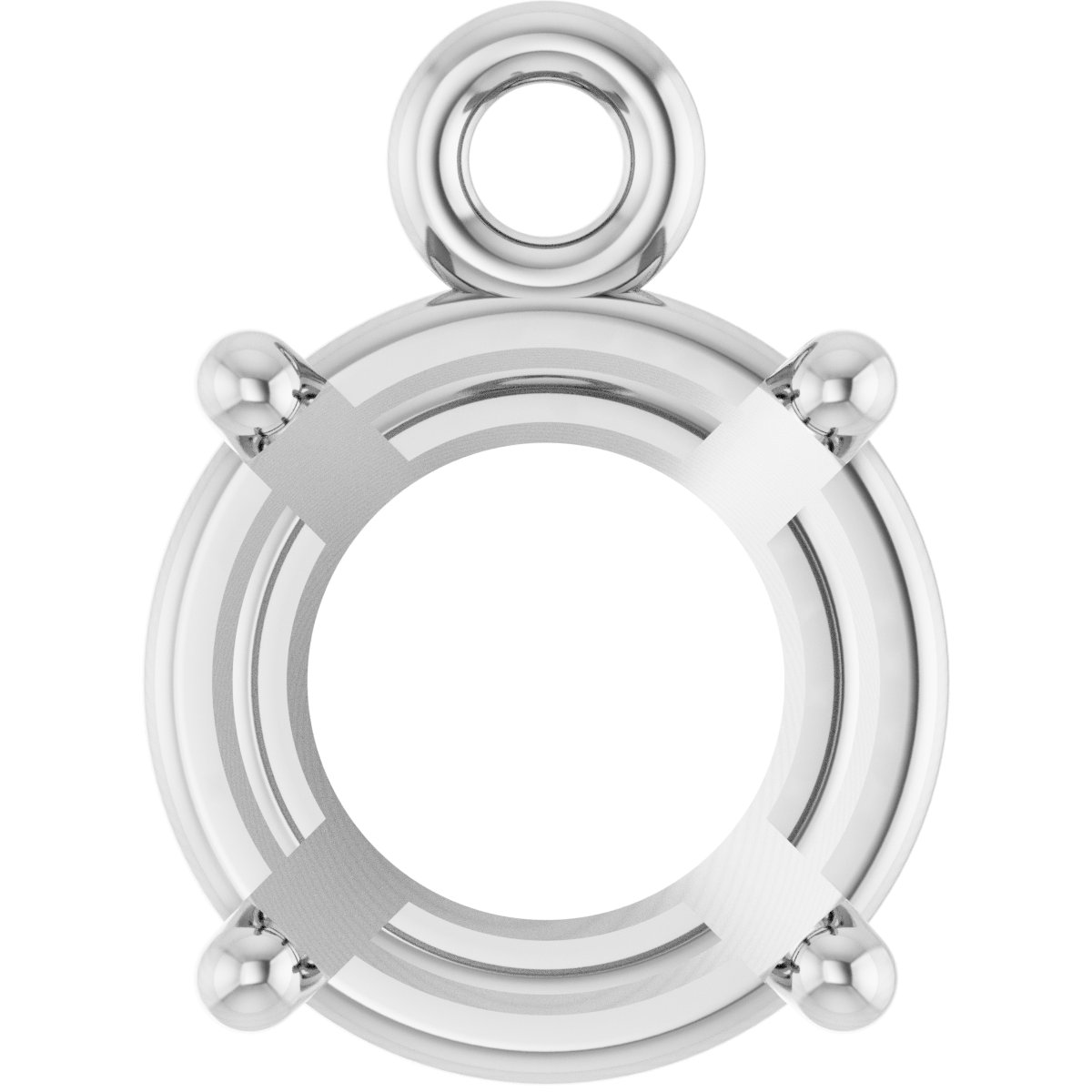 Round 4-Prong Basket Dangle