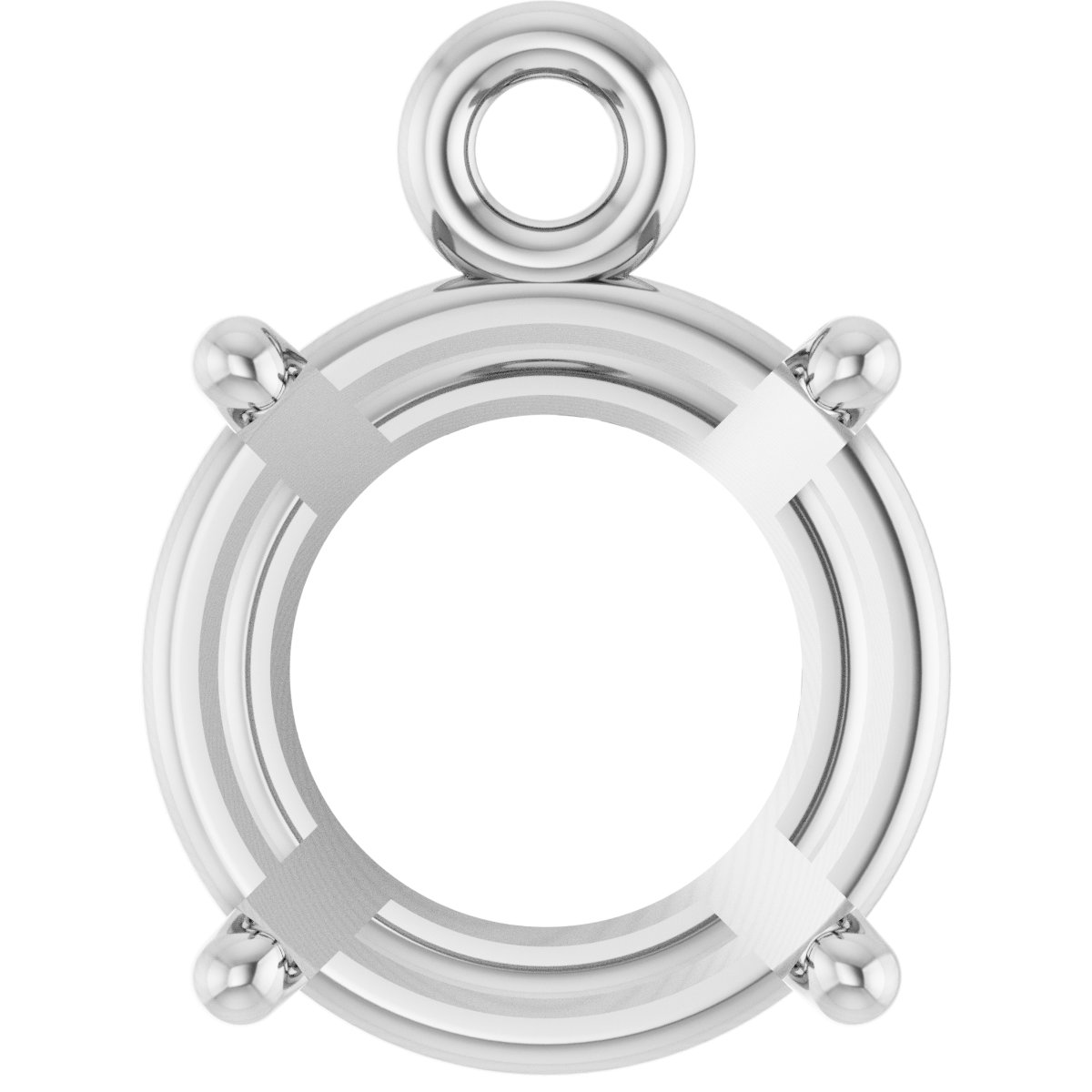 Round 4-Prong Basket Dangle