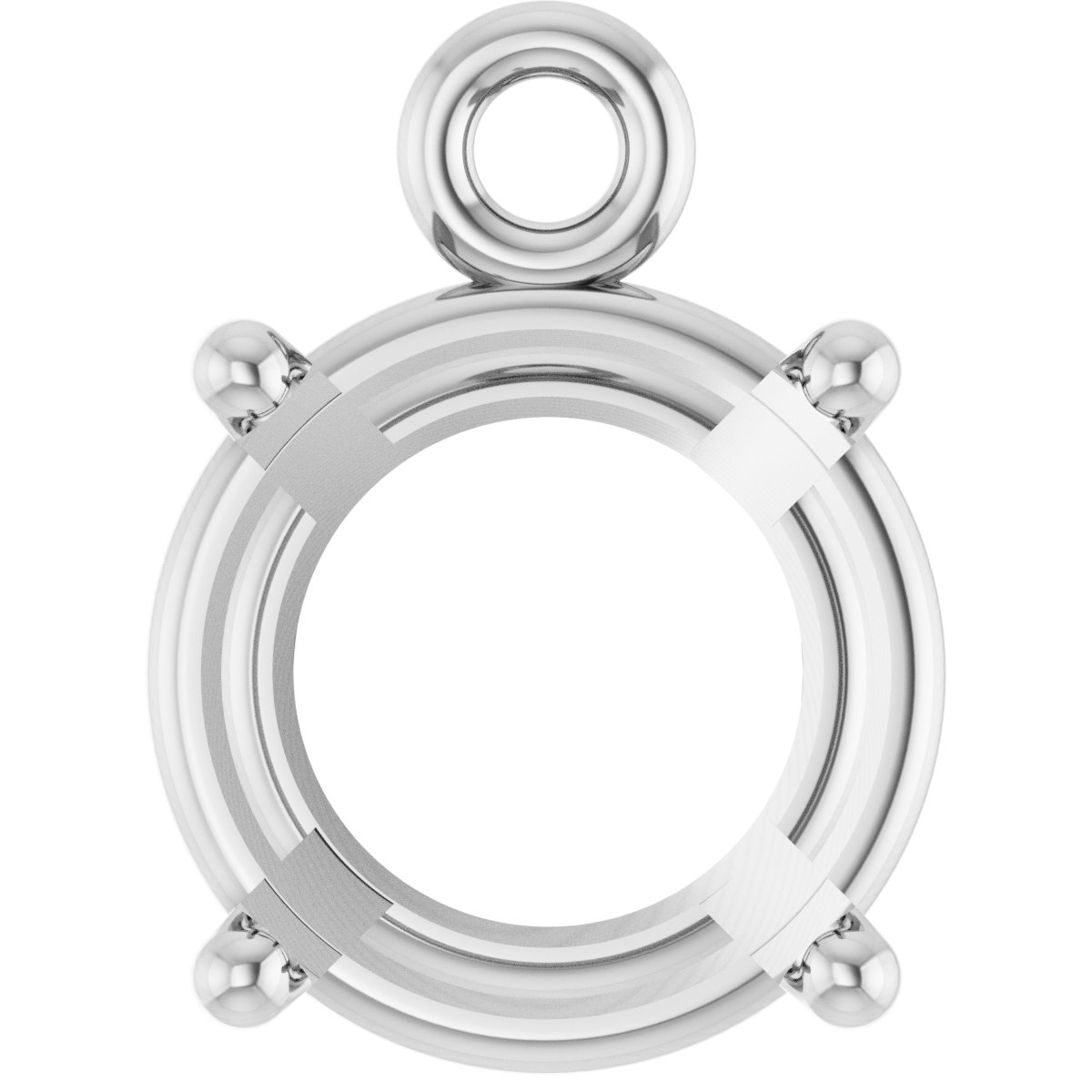 Round 4-Prong Basket Dangle
