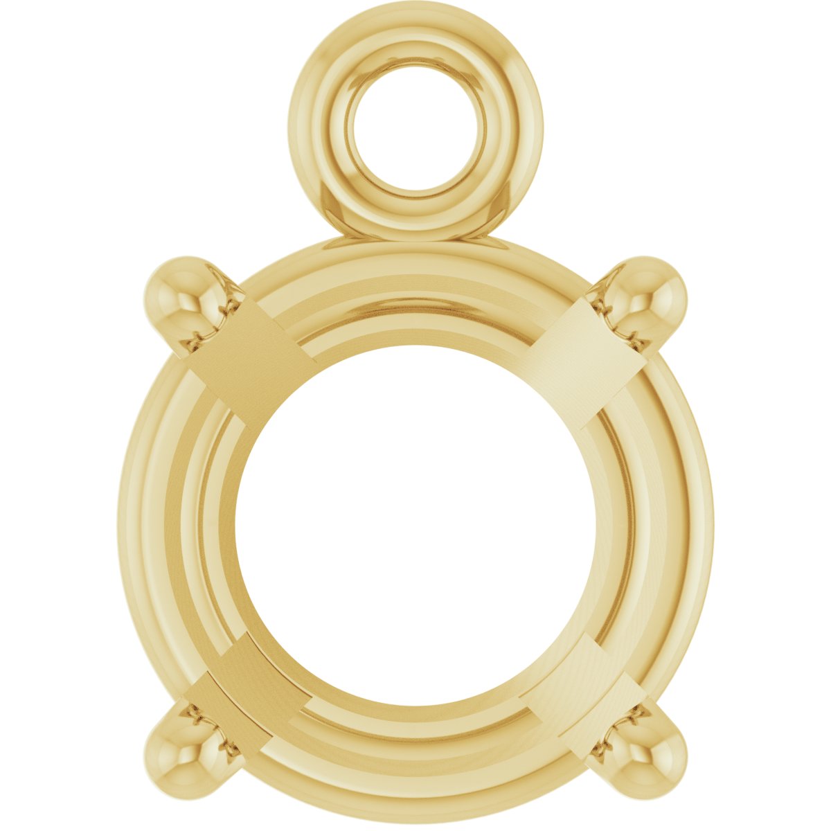 Round 4-Prong Basket Dangle