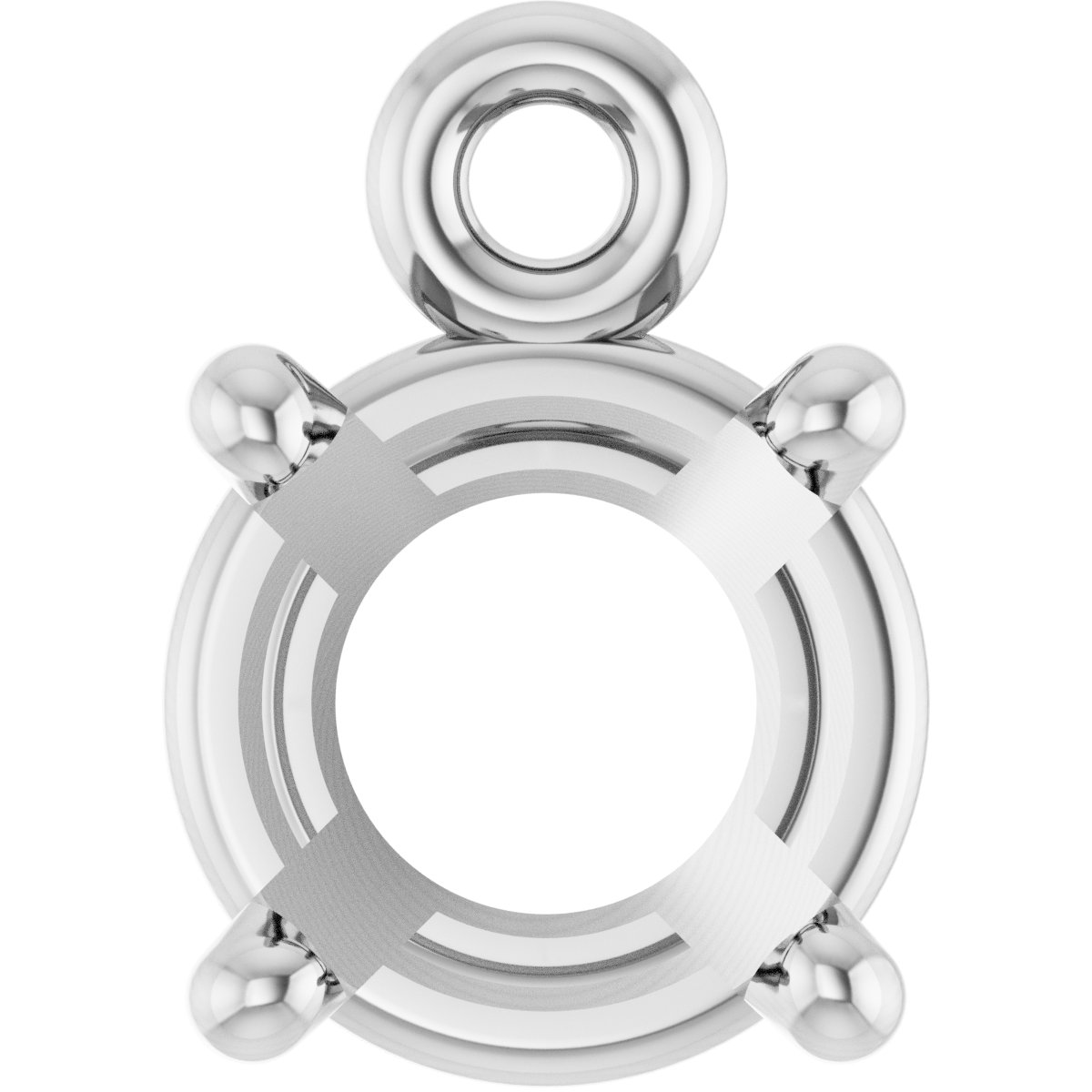 Round 4-Prong Basket Dangle