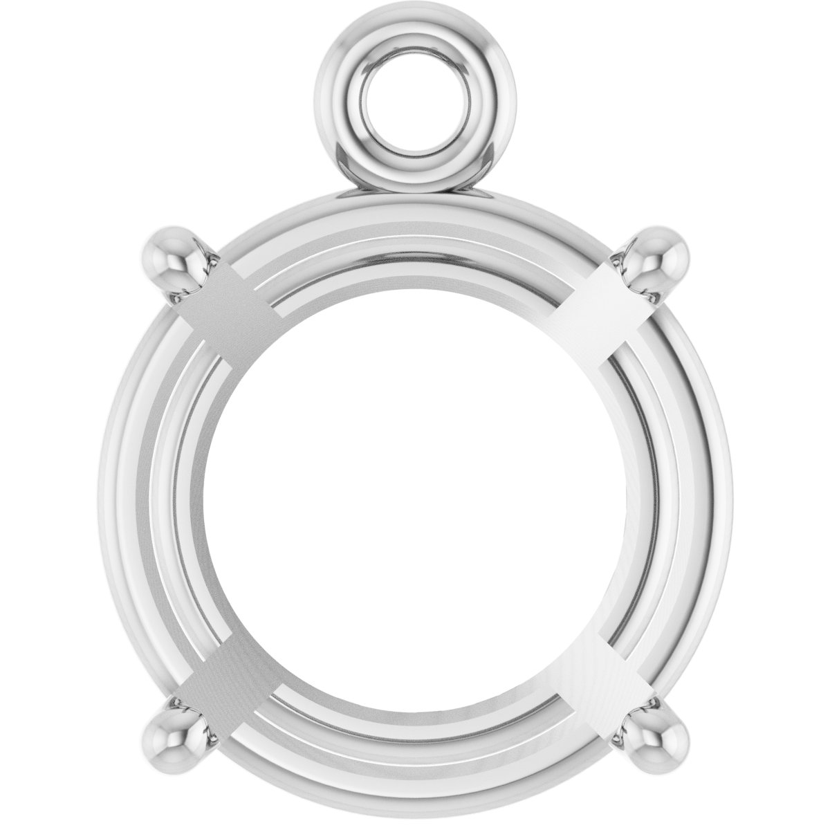 Round 4-Prong Basket Dangle