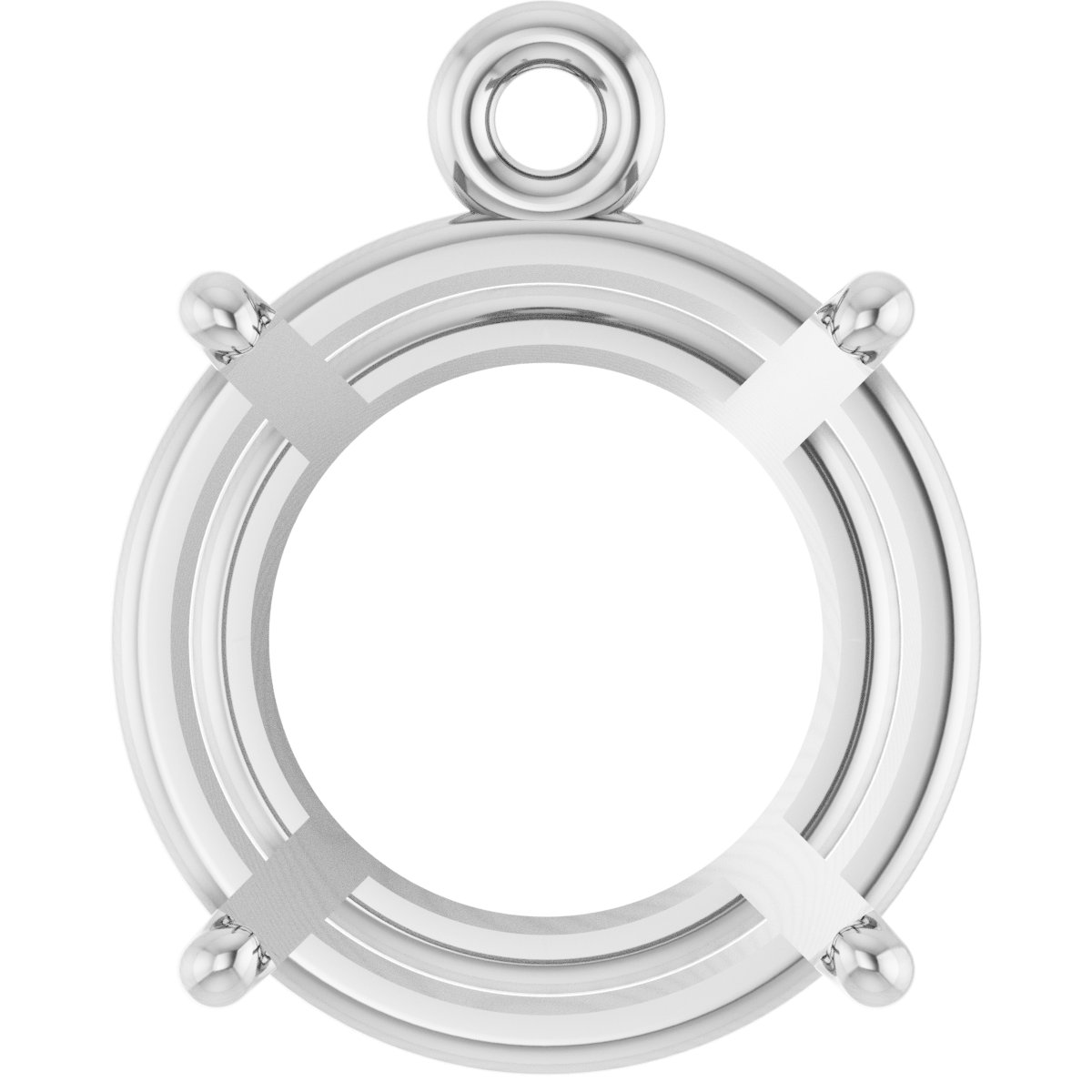Round 4-Prong Basket Dangle