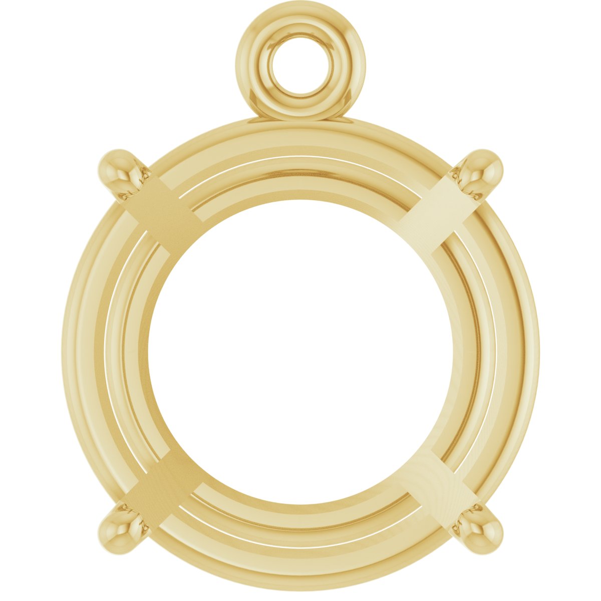 Round 4-Prong Basket Dangle