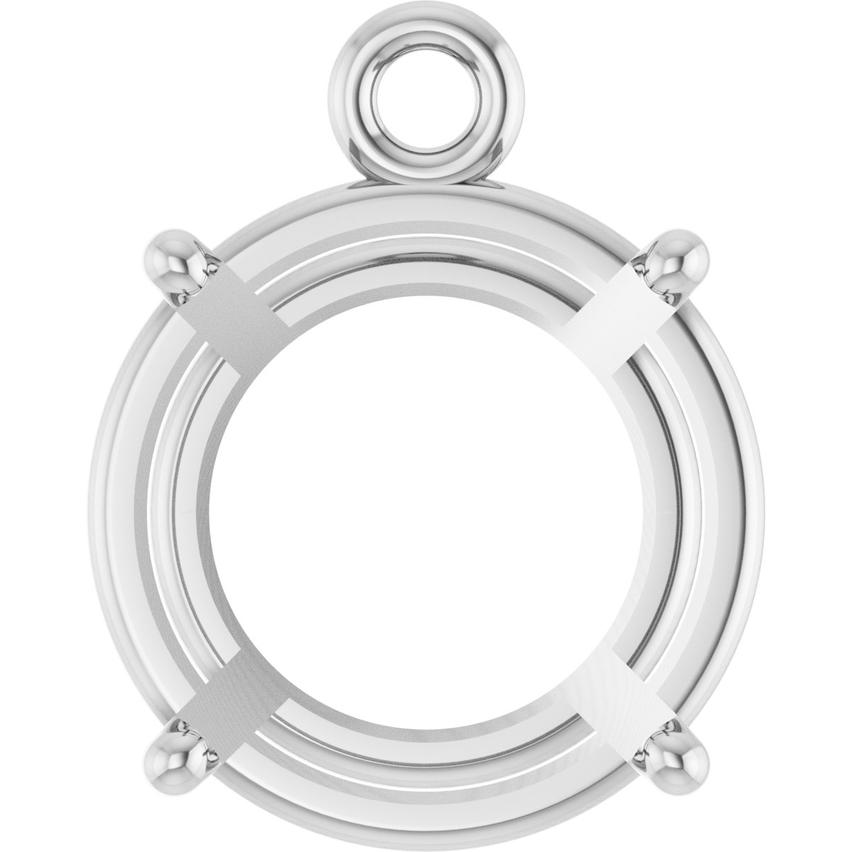 Round 4-Prong Basket Dangle