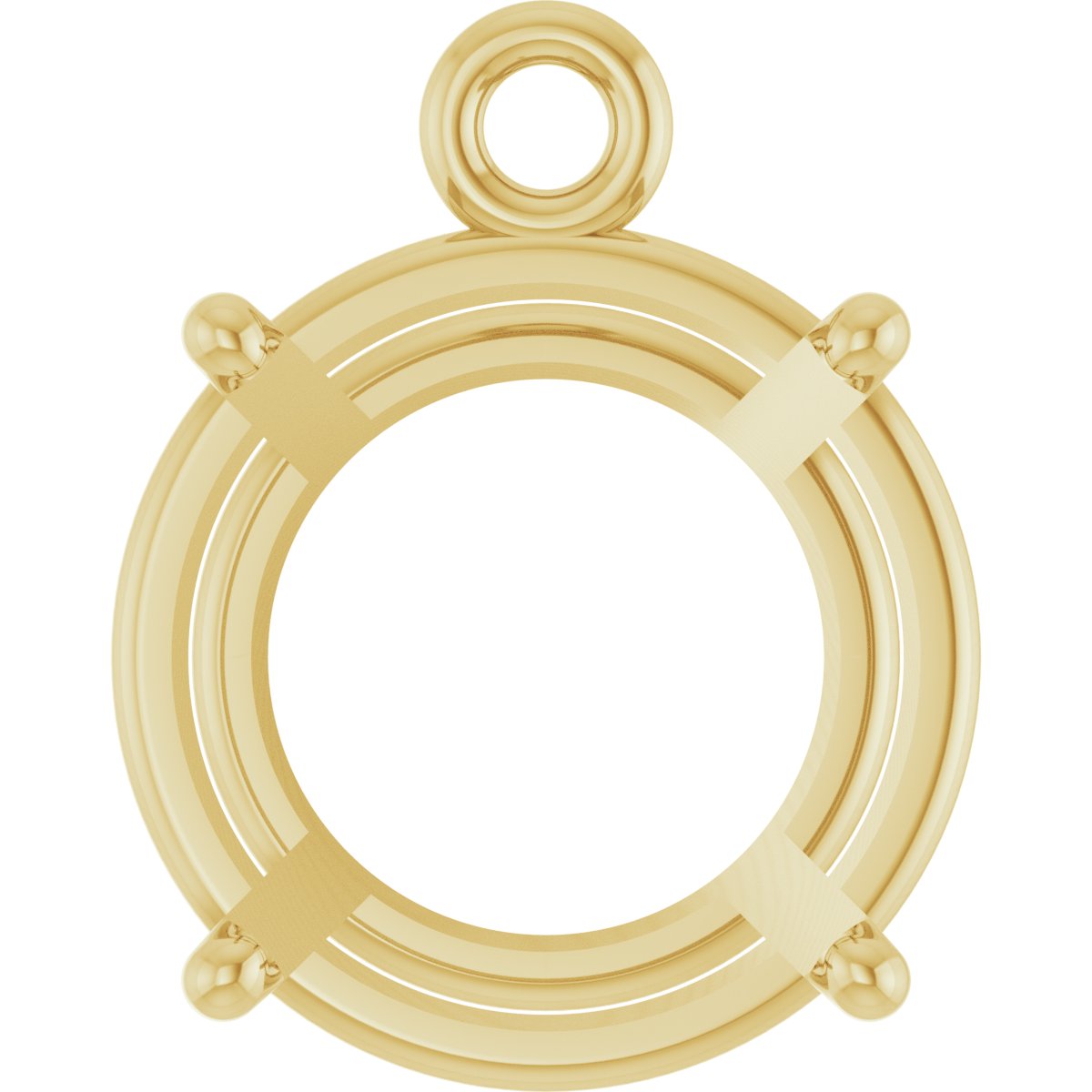 Round 4-Prong Basket Dangle