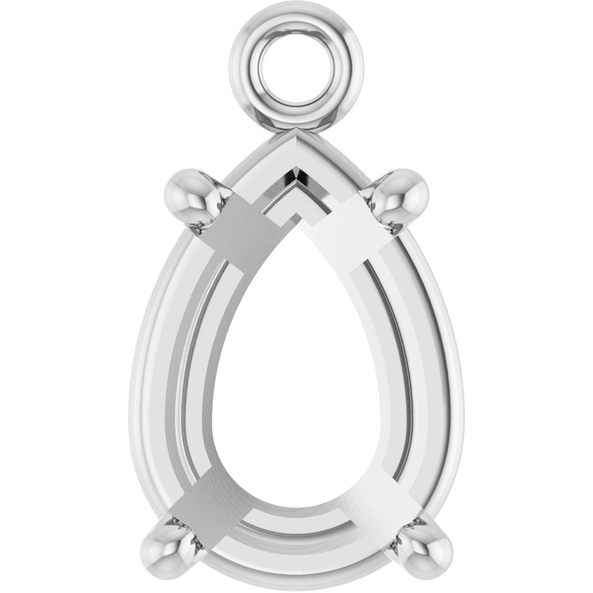 Round 4-Prong Basket Dangle