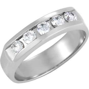 Continuum Sterling Silver .88 CTW Diamond Band Size 11 Ref 4812974