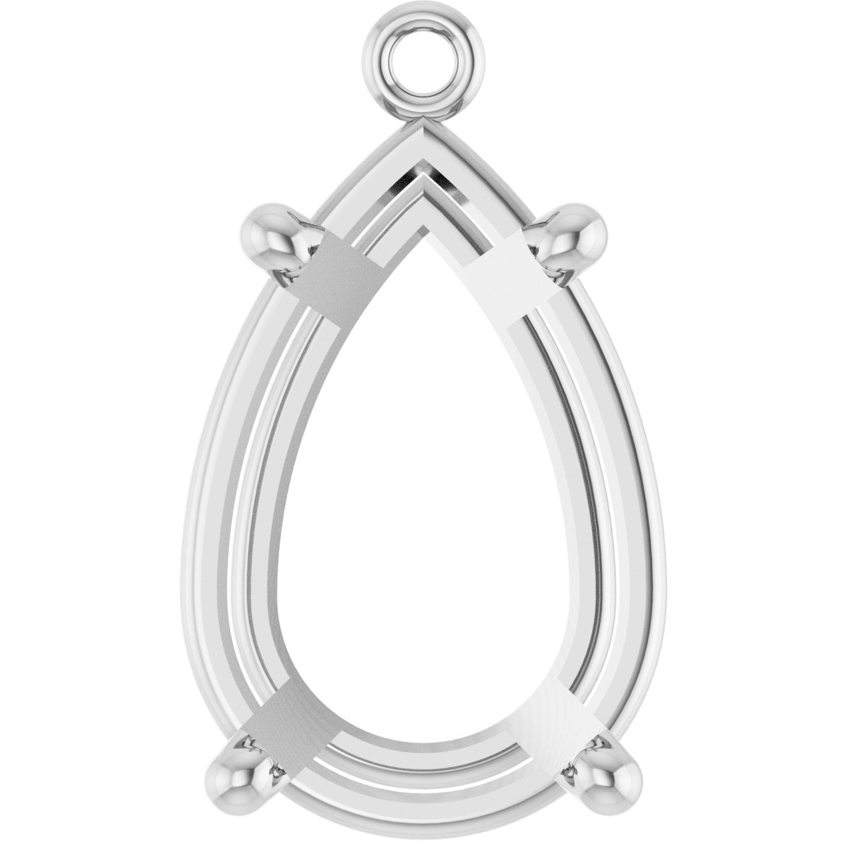 Round 4-Prong Basket Dangle