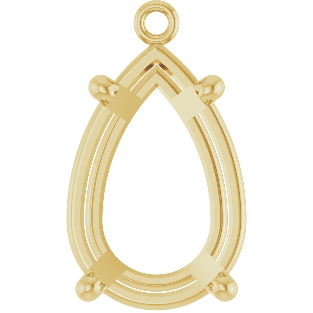 Round 4-Prong Basket Dangle
