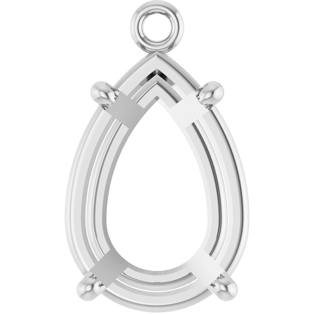 Round 4-Prong Basket Dangle