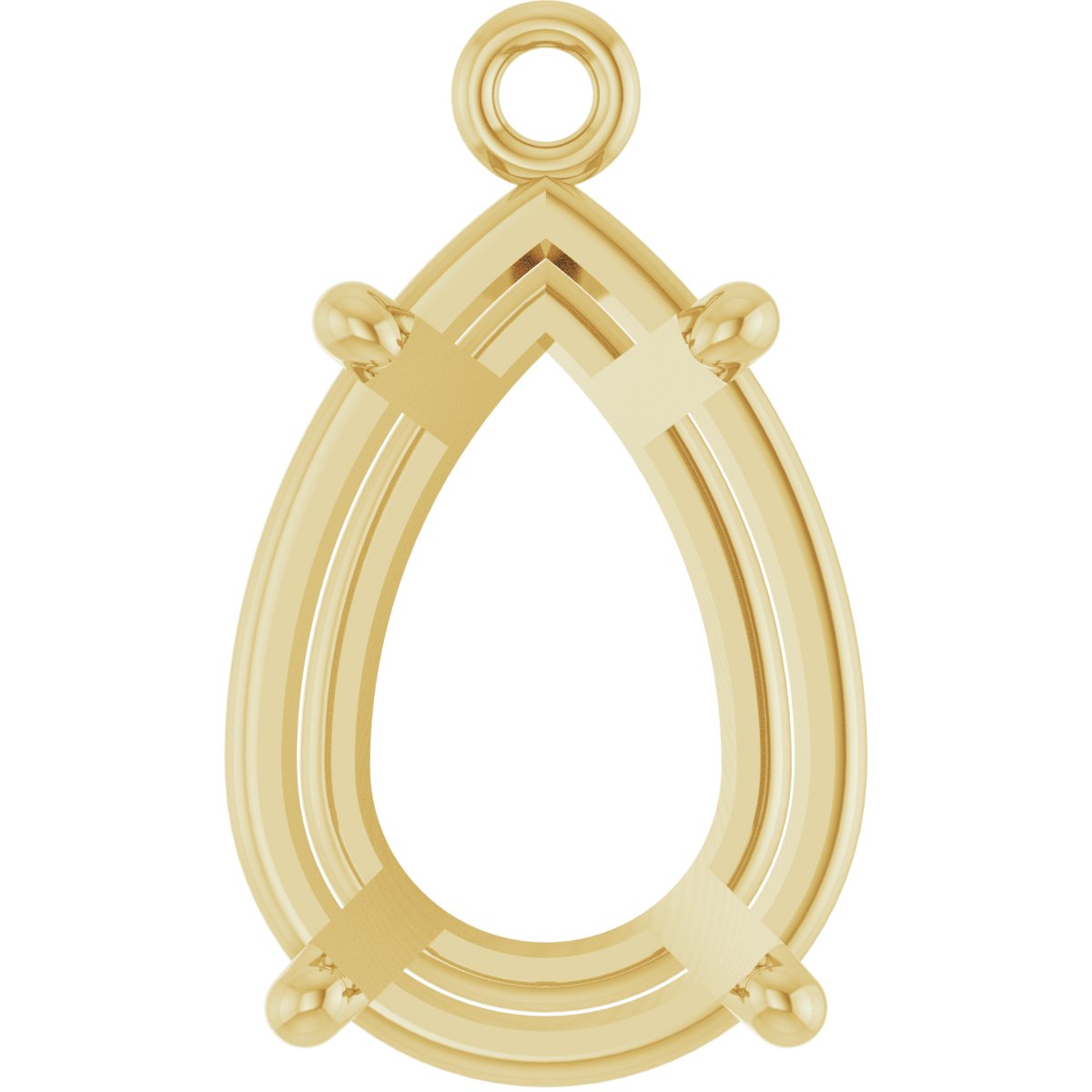 Round 4-Prong Basket Dangle