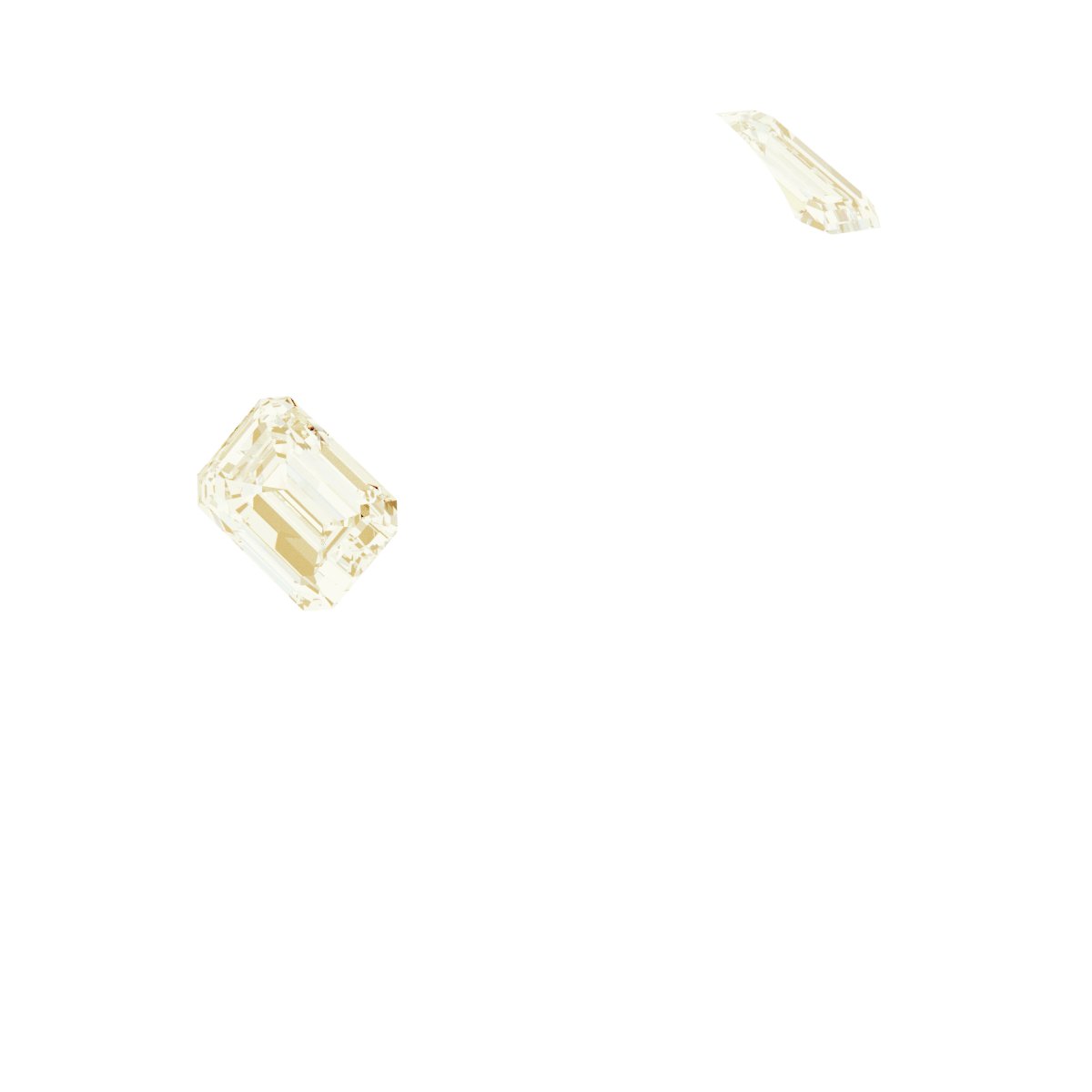 Bezel-Set Three-Stone Engagement Ring