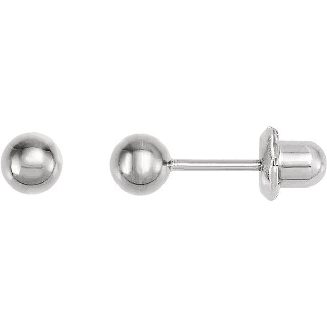Titanium 3 mm Ball Stud Piercing Earrings  