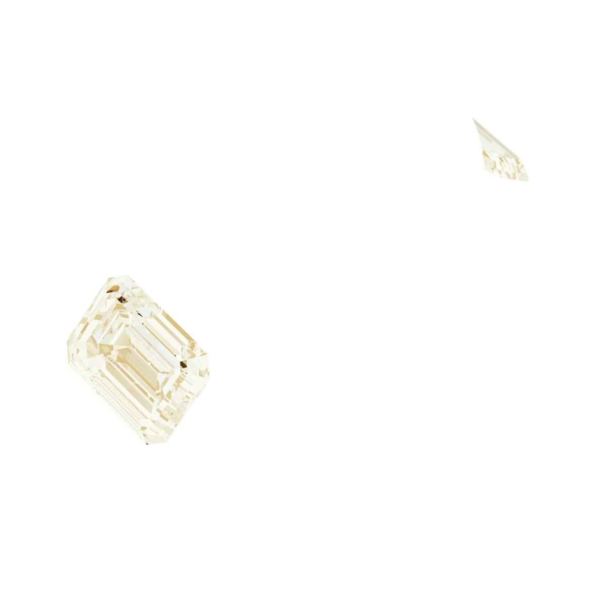 Bezel-Set Three-Stone Engagement Ring