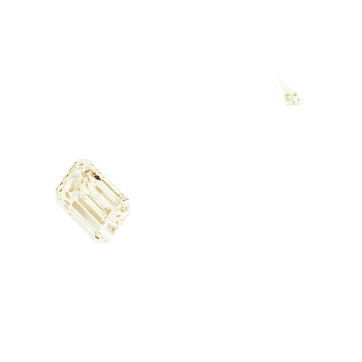 Bezel-Set Three-Stone Engagement Ring