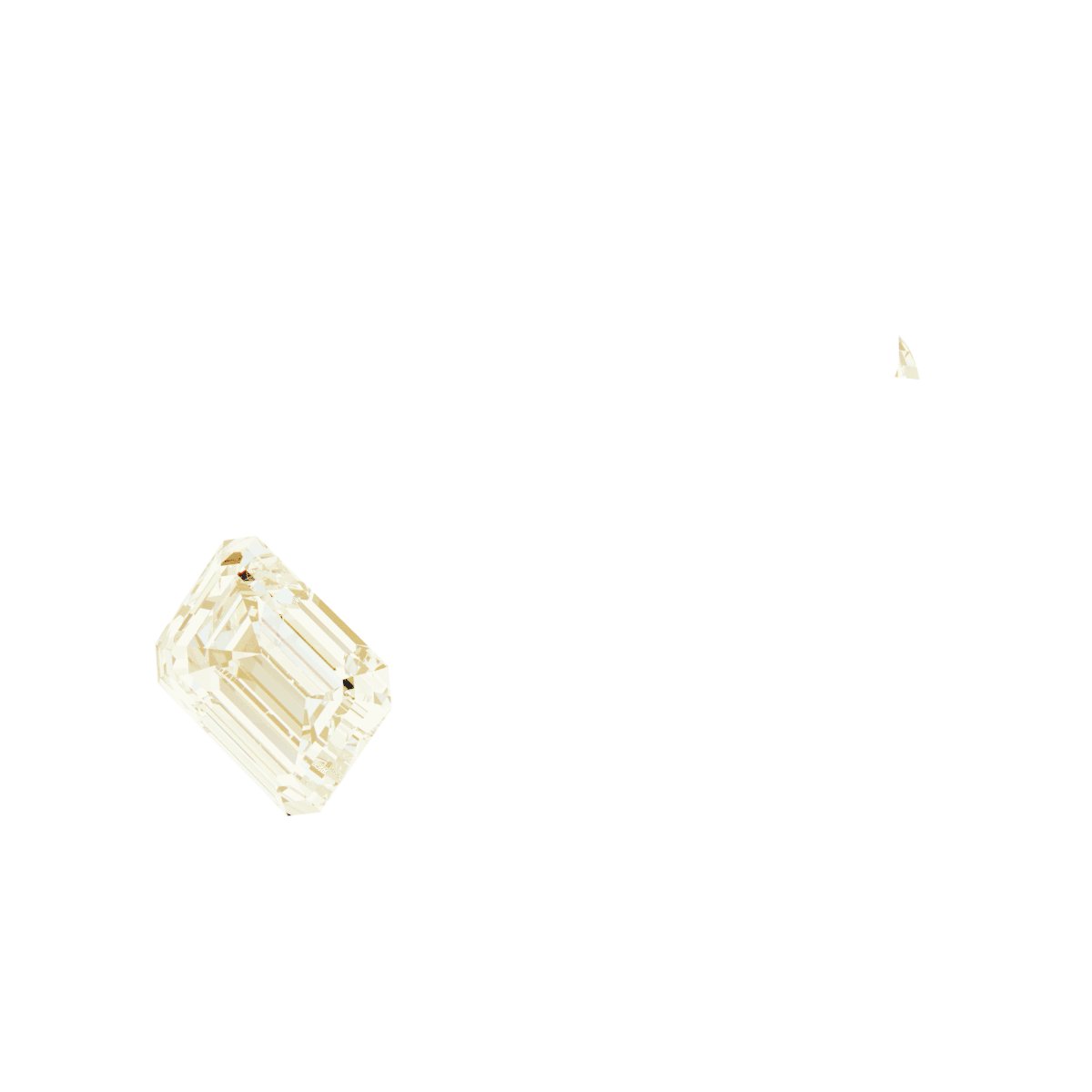 Bezel-Set Three-Stone Engagement Ring