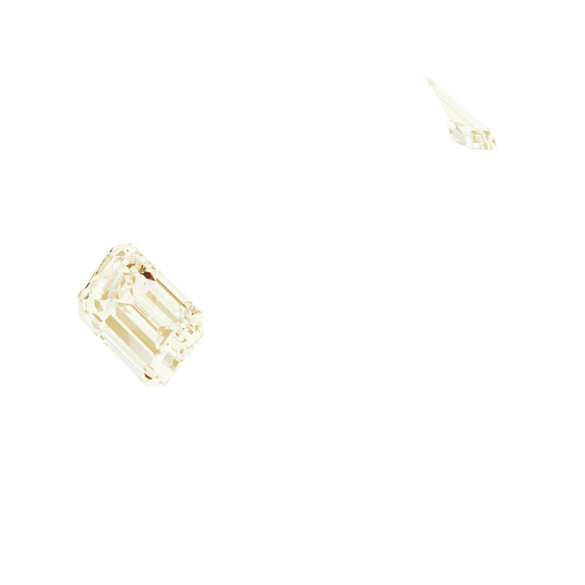 Bezel-Set Three-Stone Engagement Ring