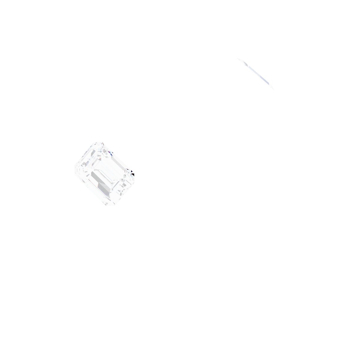 Bezel-Set Three-Stone Engagement Ring