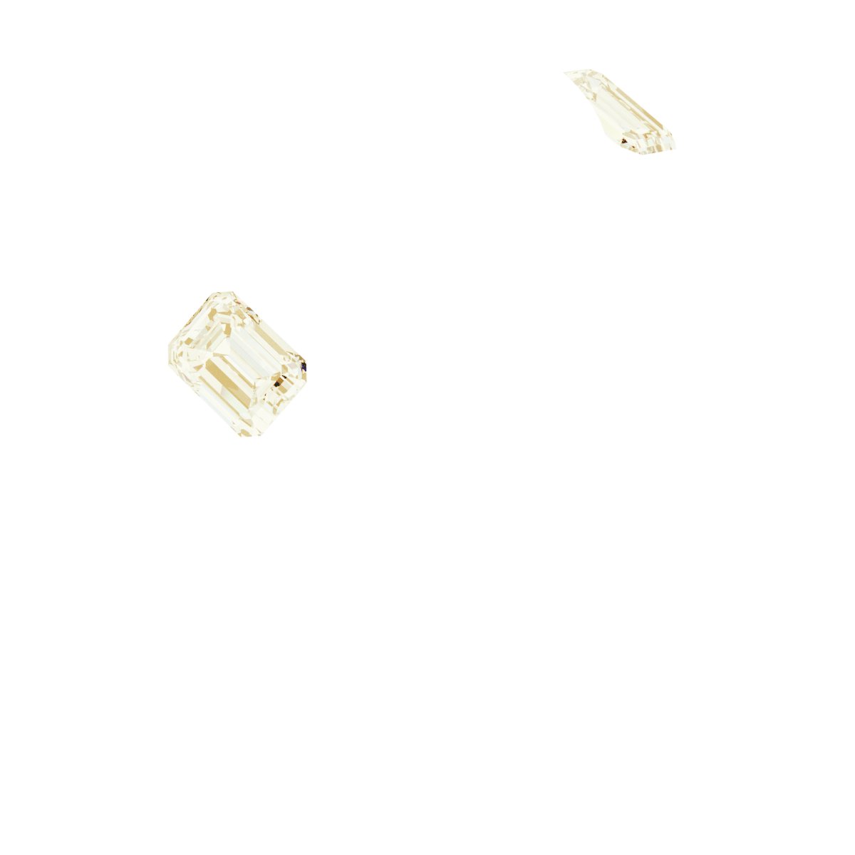 Bezel-Set Three-Stone Engagement Ring