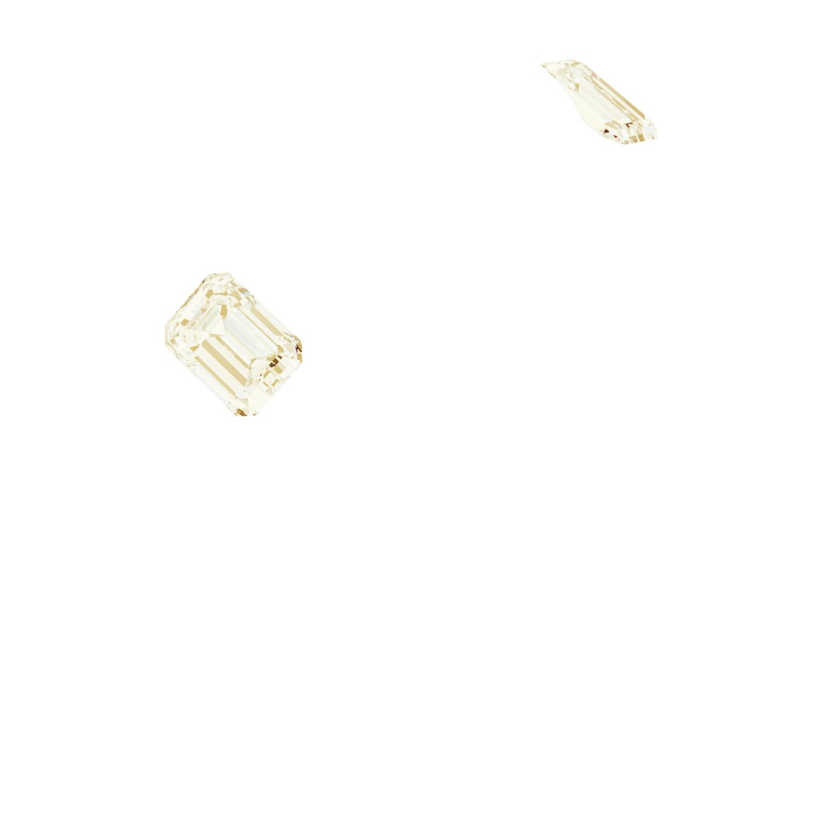 Bezel-Set Three-Stone Engagement Ring