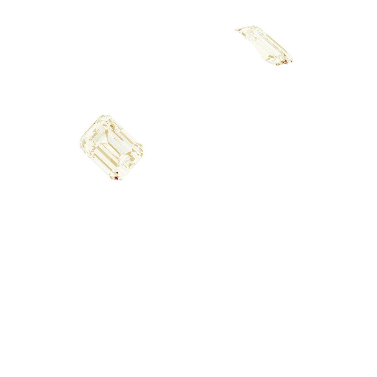 Bezel-Set Three-Stone Engagement Ring