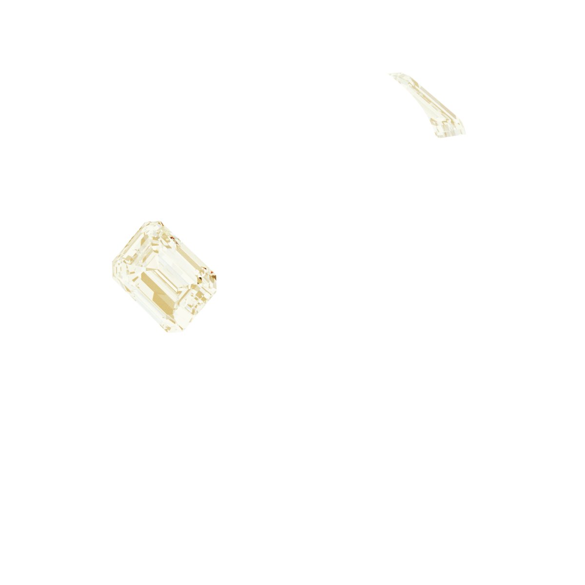 Bezel-Set Three-Stone Engagement Ring