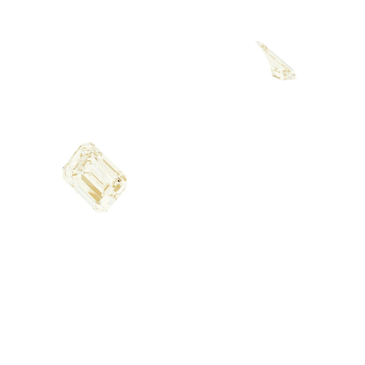 Bezel-Set Three-Stone Engagement Ring